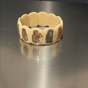 Charming Cream Monkey Design Bracelet